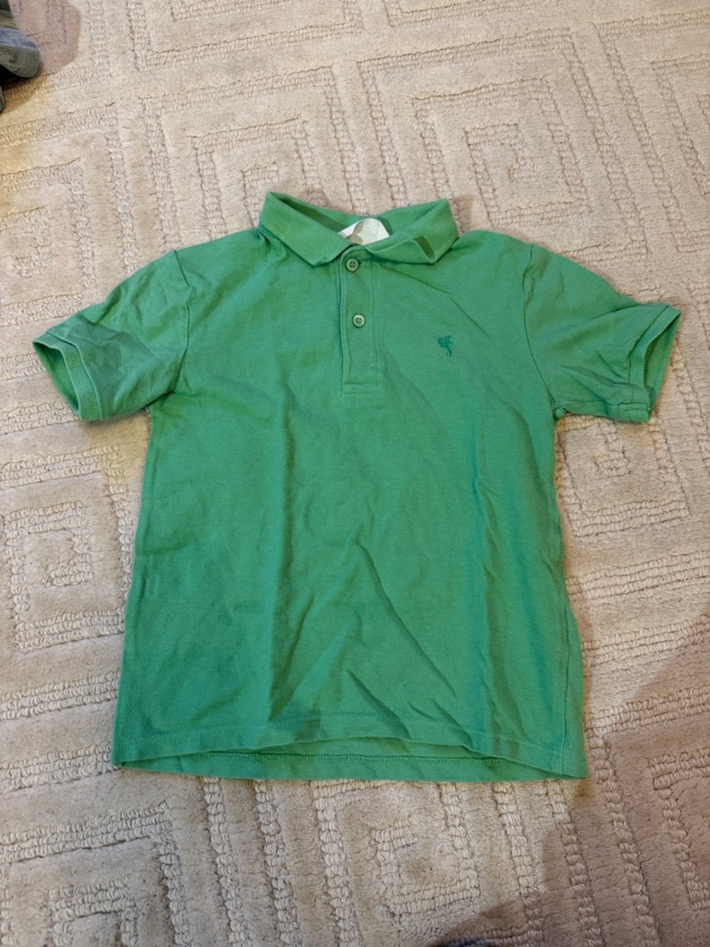 H&M Green Polo Shirt with Embroidered Logo
